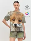 Женская пижама с шортами / Миленький лисенок