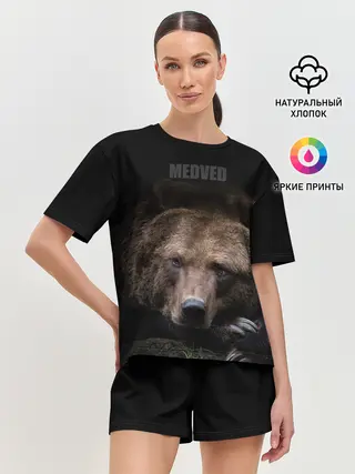 Женская пижама с шортами / Русский MEDVED