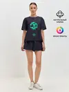 Женская пижама с шортами / Пиратский знак