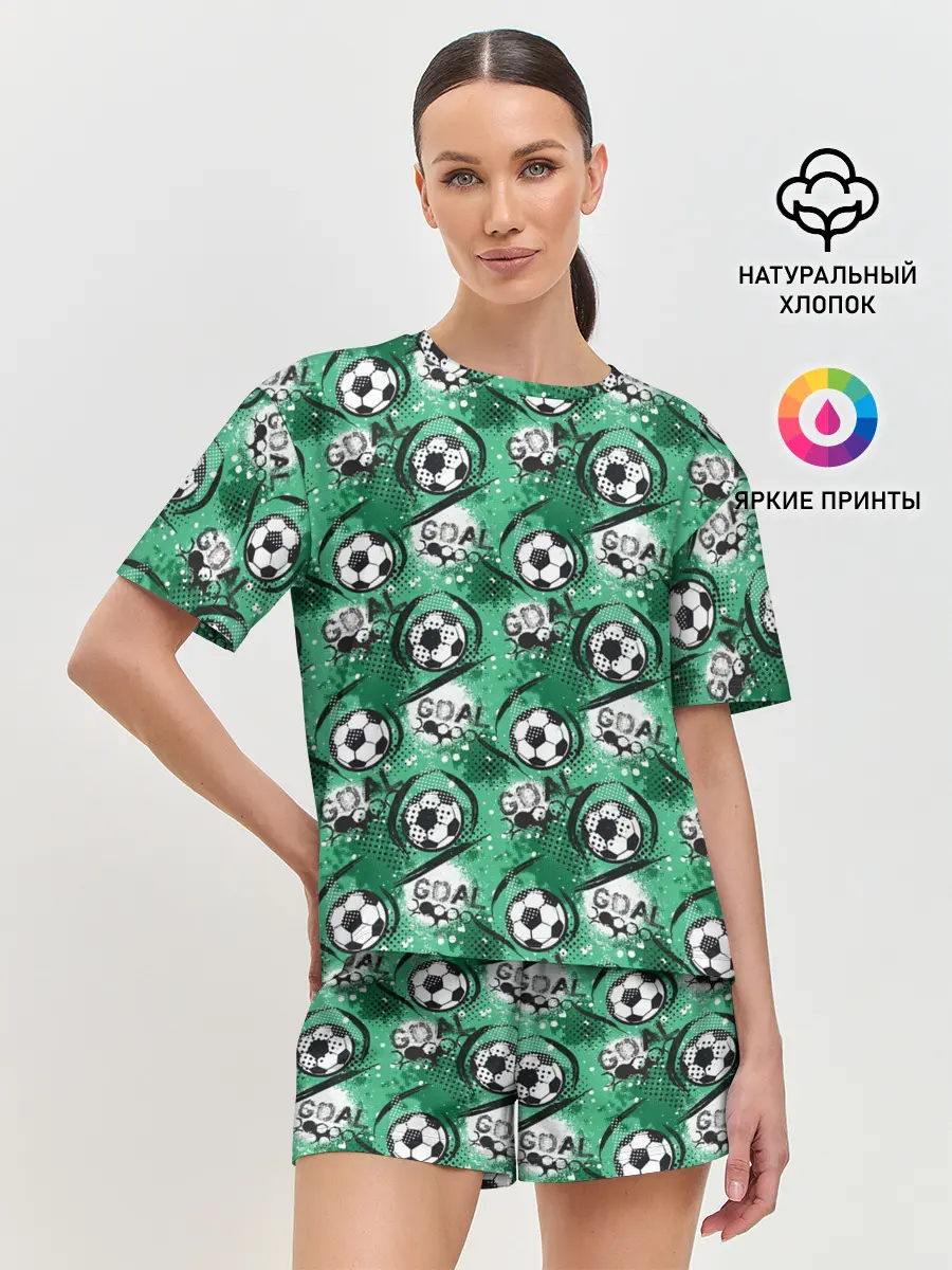 Женская пижама с шортами / GOAL