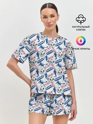 Женская пижама с шортами / Football