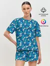 Женская пижама с шортами / Футбол