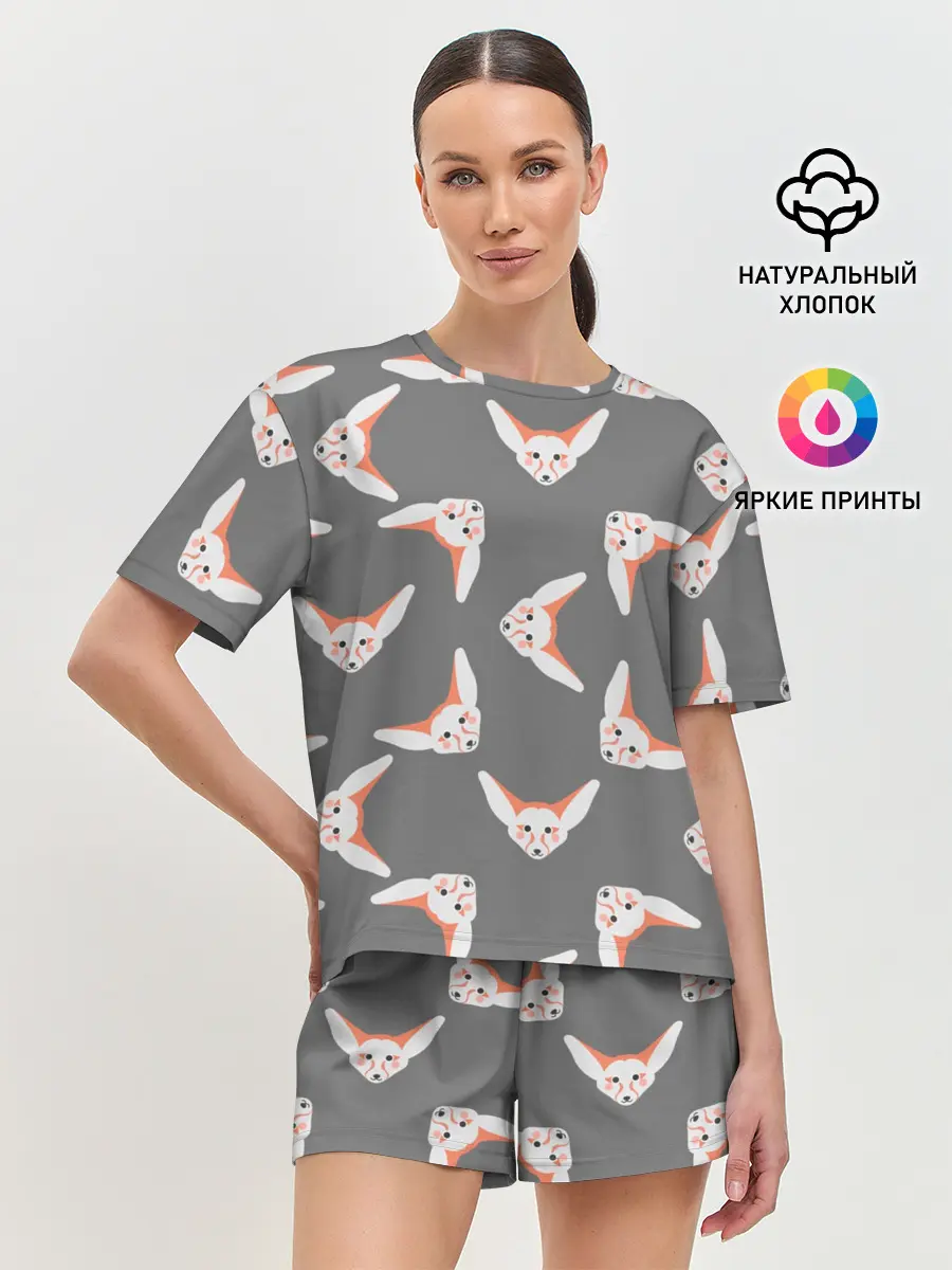 Женская пижама с шортами / Лиса Фенек