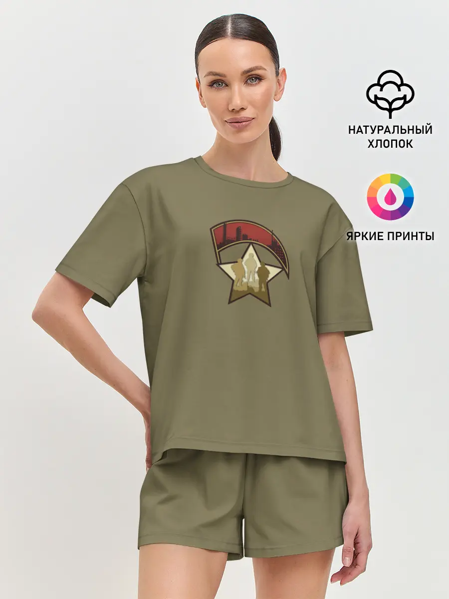 Женская пижама с шортами / Патриотизм