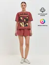Женская пижама с шортами / Карты, деньги, два ствола.