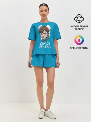 Женская пижама с шортами / Chun Lis Kick School