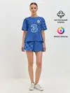 Женская пижама с шортами / Домашняя форма Челси 2021/2022