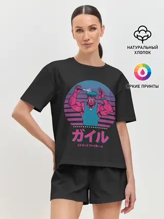 Женская пижама с шортами / Ретро Гайл