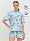 Женская пижама с шортами / КОТЫ РУСАЛКИ