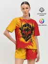 Женская пижама с шортами / БЕРСЕРК маска и лого