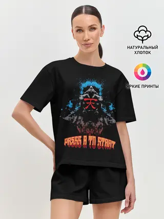 Женская пижама с шортами / Press a to start