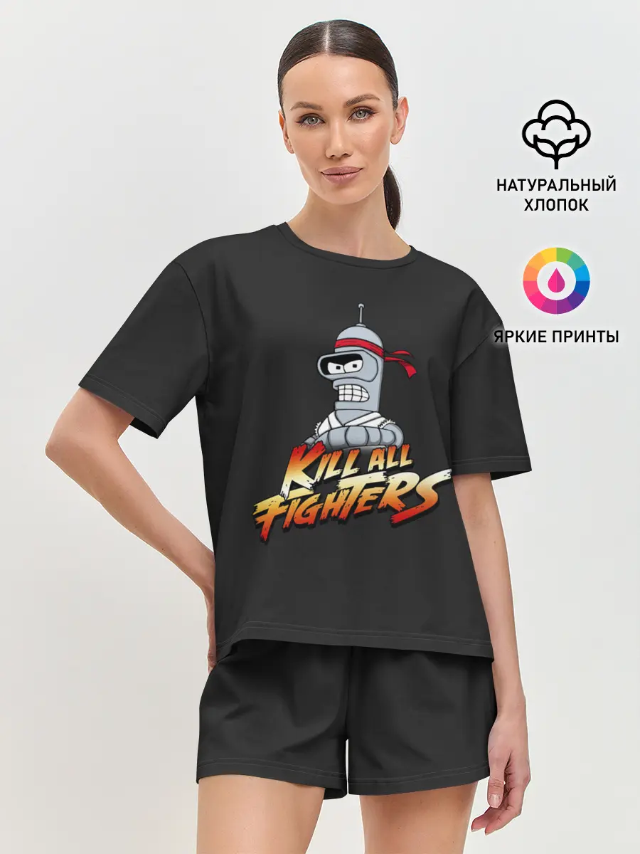 Женская пижама с шортами / Боец Бендер