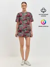 Женская пижама с шортами / Гоночная машина