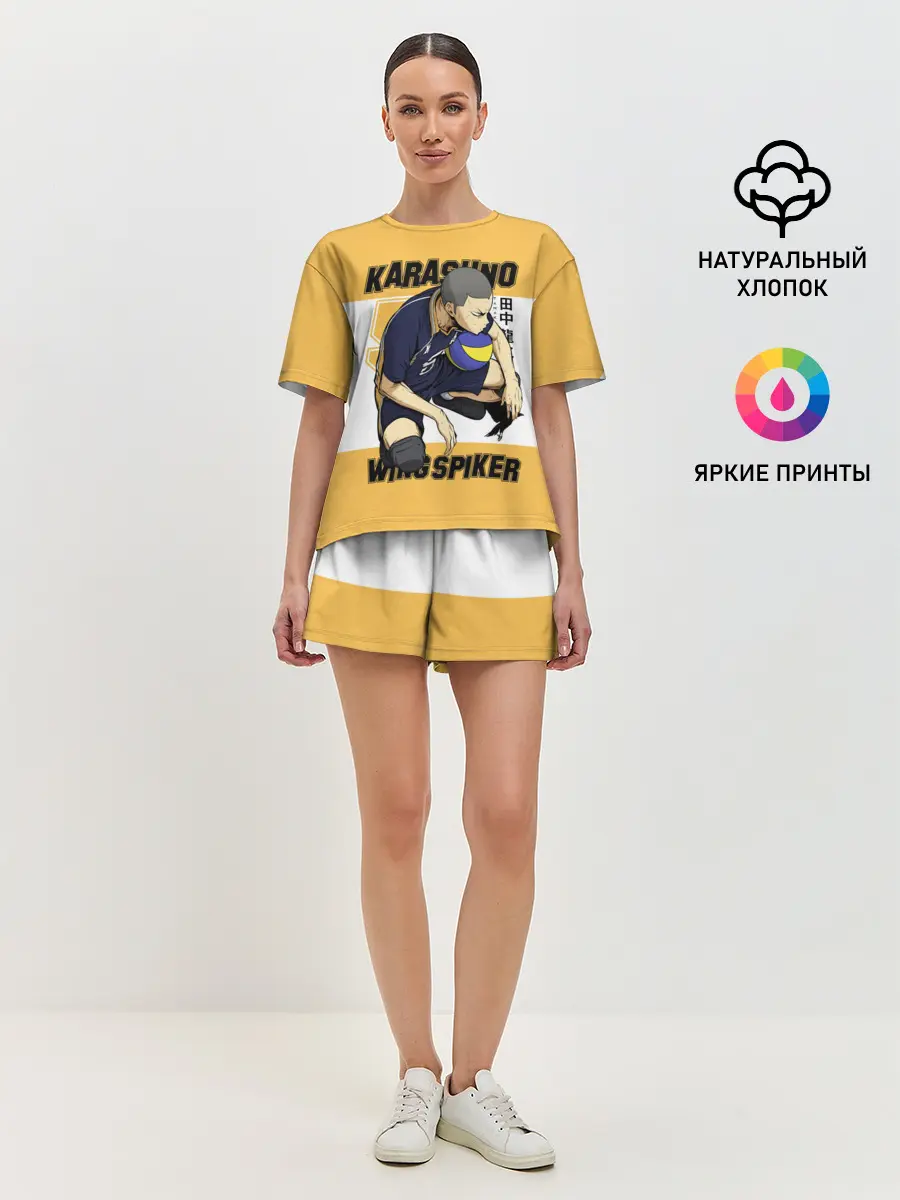 Женская пижама с шортами / Рюноске Танака | Haikyuu!!