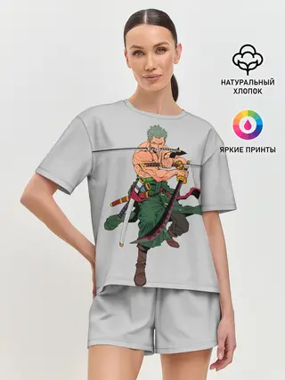 Женская пижама с шортами / Арт Ророноа Зоро, One Piece