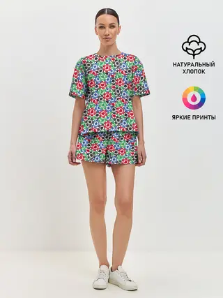 Женская пижама с шортами / Фишки