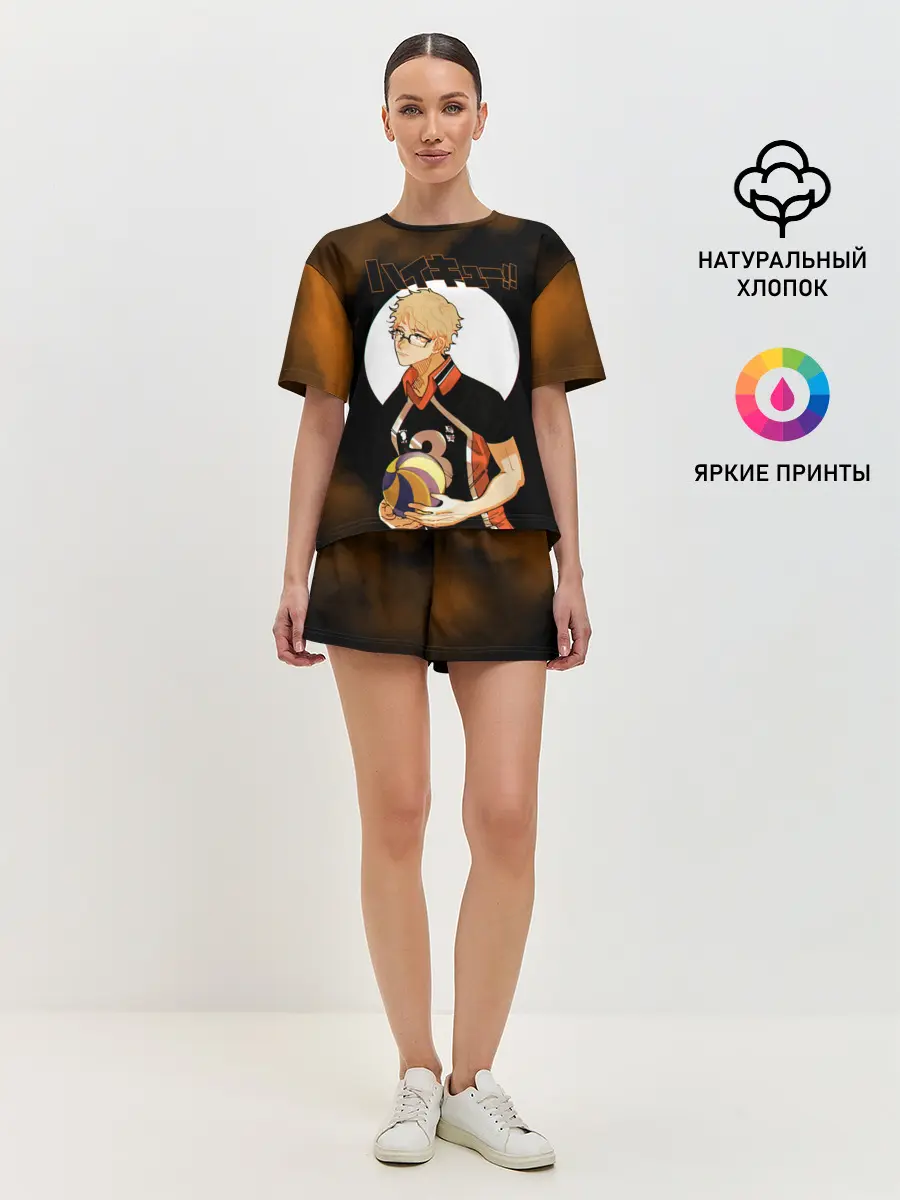Женская пижама с шортами / Кей Цукишима | Haikyuu!!