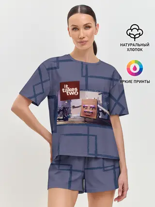 Женская пижама с шортами / Книга любви
