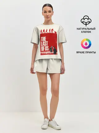 Женская пижама с шортами / Джоэл и Элли в поле