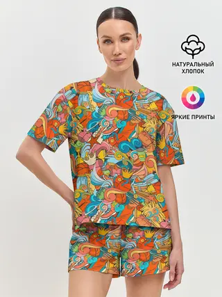 Женская пижама с шортами / Basketball