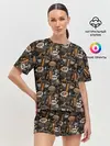 Женская пижама с шортами / Качалка