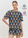 Женская пижама с шортами / Теннис
