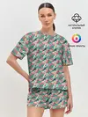 Женская пижама с шортами / Теннисные Ракетки