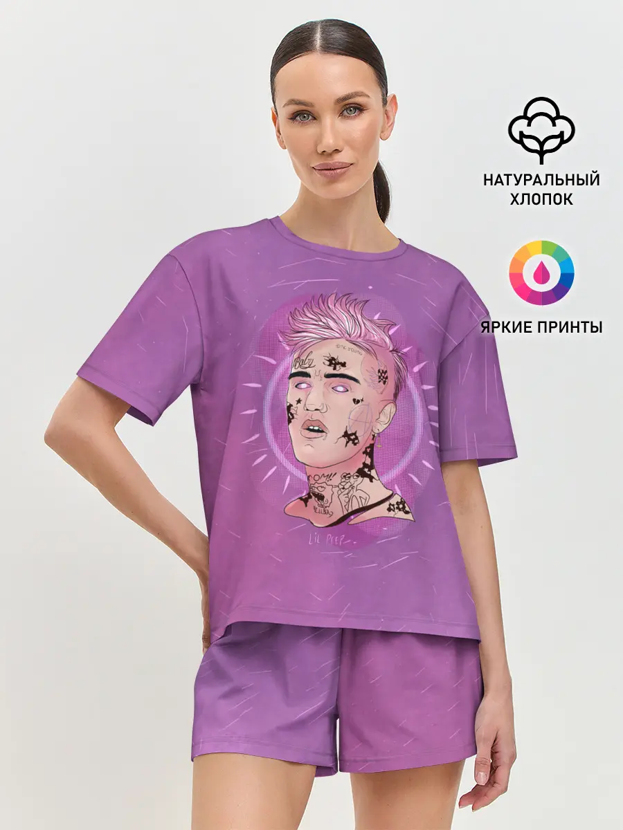 Женская пижама с шортами / Purpule Peep