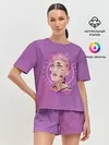 Женская пижама с шортами / Purpule Peep