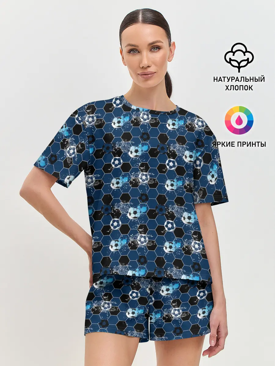 Женская пижама с шортами / Football
