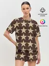 Женская пижама с шортами / Шампанские звёзды