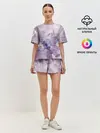 Женская пижама с шортами / Узор Мозаика