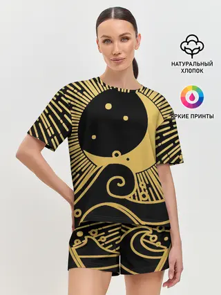 Женская пижама с шортами / Море