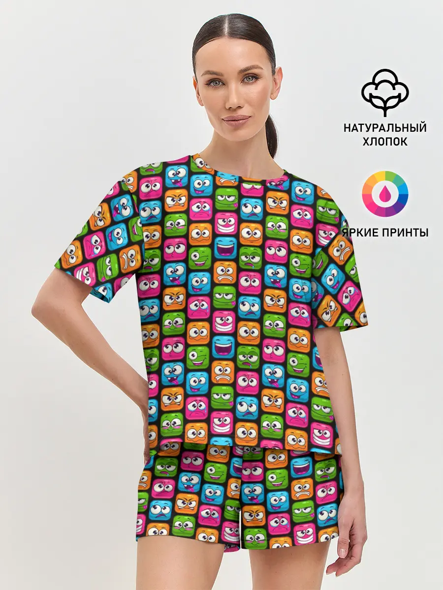 Женская пижама с шортами / Эмоции