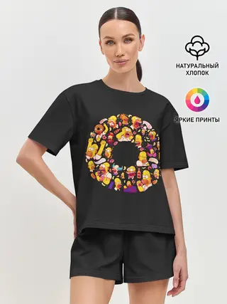 Женская пижама с шортами / Пончик Гомер