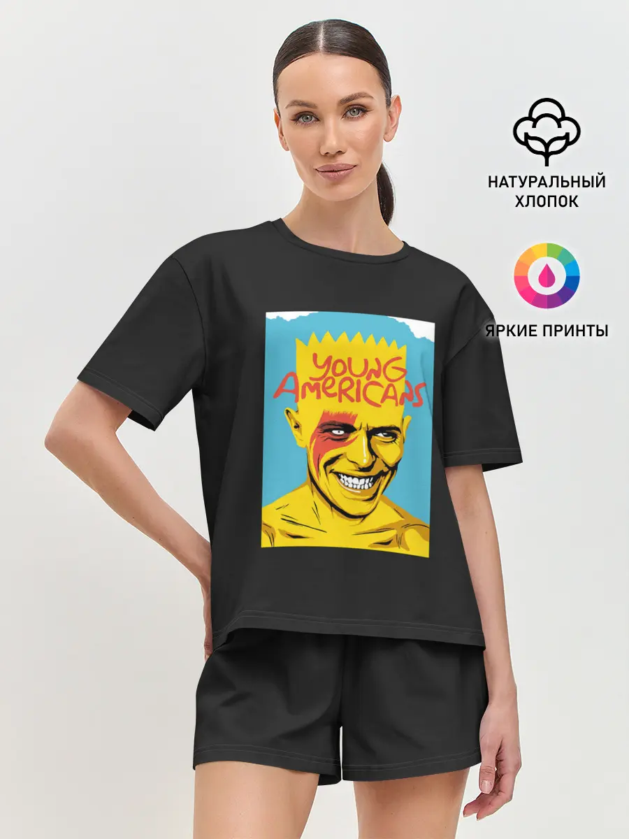 Женская пижама с шортами / Bart x Bowie