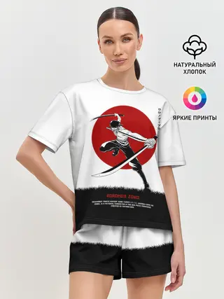 Женская пижама с шортами / Ророноа Зоро One Piece