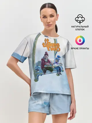 Женская пижама с шортами / It Takes Two Коди и Мэй