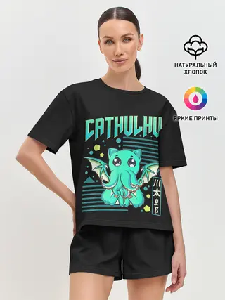 Женская пижама с шортами / CatHulhu