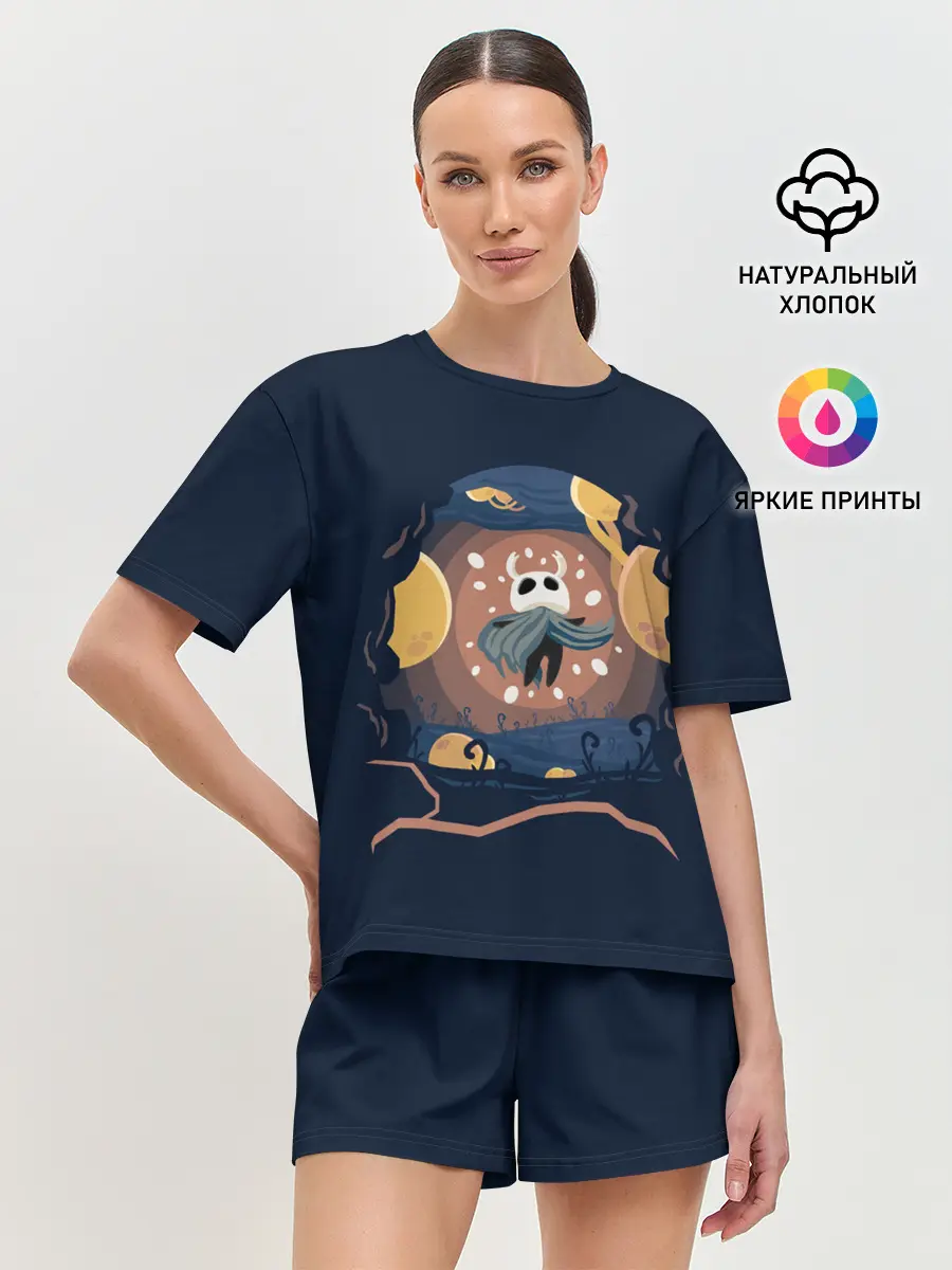 Женская пижама с шортами / Воодушевленный рыцарь