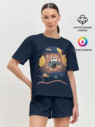 Женская пижама с шортами / Воодушевленный рыцарь