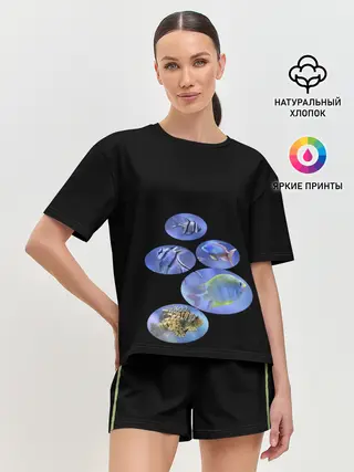 Женская пижама с шортами / Море внутри