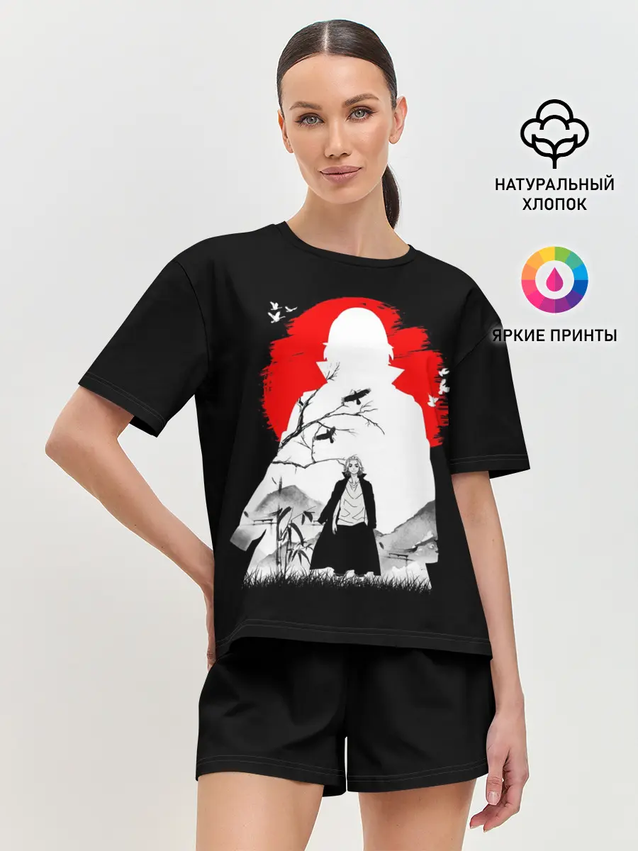 Женская пижама с шортами / MIkki токийские мстители микки