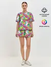 Женская пижама с шортами / Губы фреш