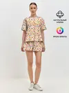 Женская пижама с шортами / Масленица