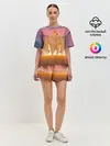 Женская пижама с шортами / Мем собака качок DOGE
