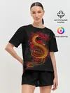 Женская пижама с шортами / НЕОНОВЫЙ ДРАКОН, 3d