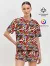 Женская пижама с шортами / Страны Мира