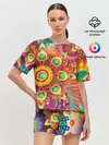 Женская пижама с шортами / Тропики