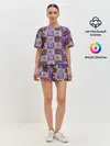 Женская пижама с шортами / Медведи на ковре